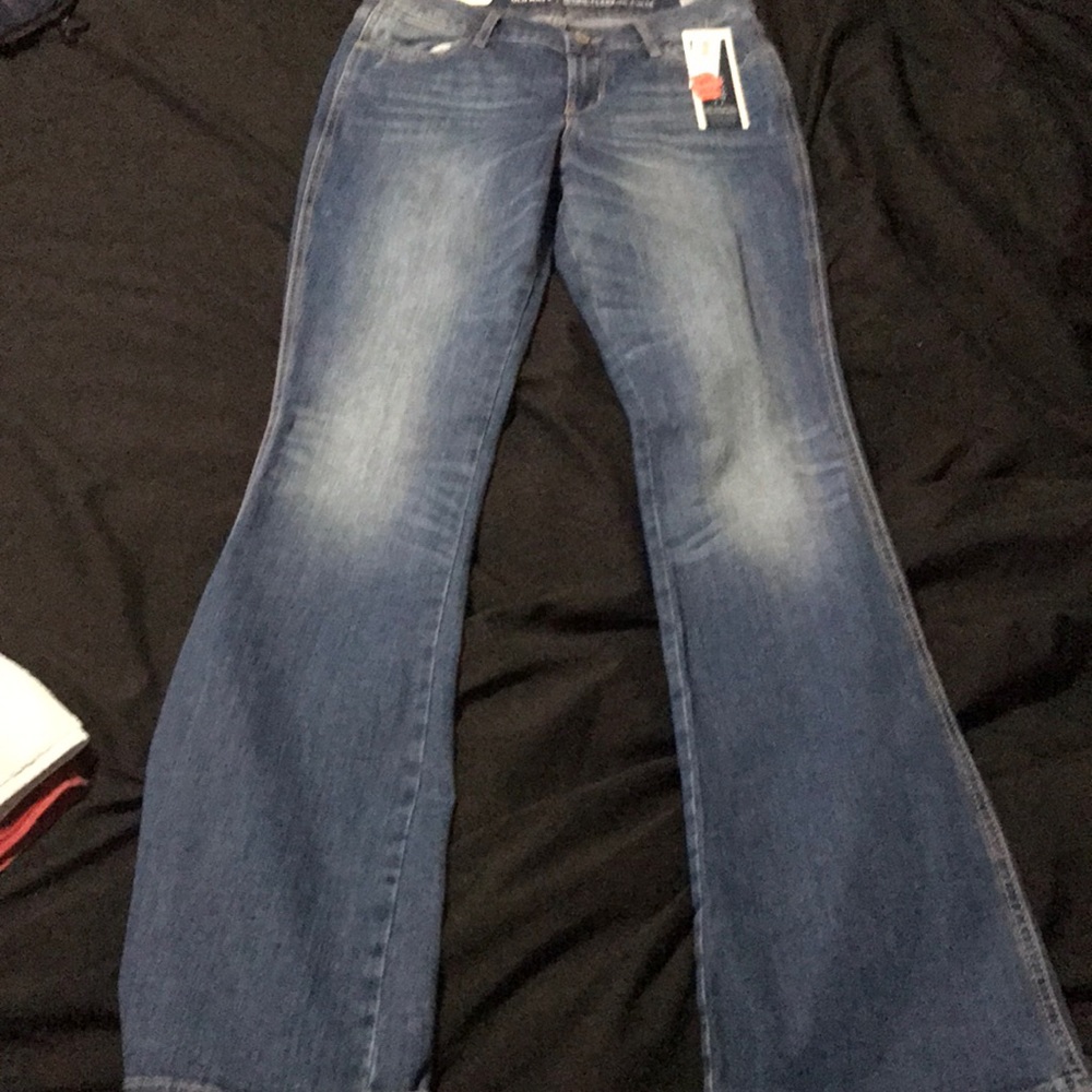 Mid rise boot cut flair pants